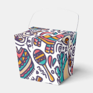 Cinco De Mayo Mexican Fiesta Seamless Pattern Favor Boxes