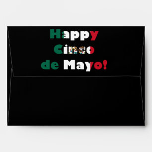 Cinco de Mayo Mexican Flag Design Envelope