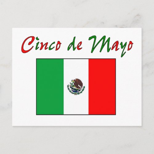 Cinco de Mayo Mexican Flag Shirt  Gifts Postcard