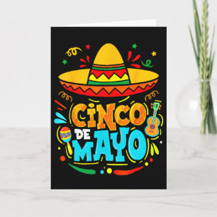 Cinco De Mayo Mexican Sombrero Fiesta Chili Pepper Card