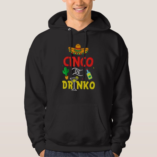 Cinco De Mayo Mexican Sombrero Fiesta Party Men Wo Hoodie (Front)