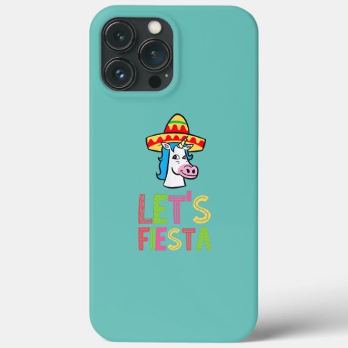 Cinco De Mayo Mexican Sombrero Hat Unicorn For iPhone 13 Pro Max Case