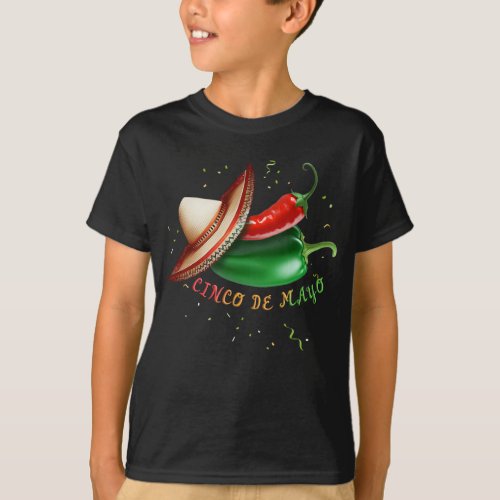Cinco De Mayo Mexican Sombrero  T_Shirt