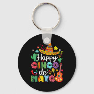Cinco De Mayo Mexican Taco Funny 5 De Mayo Lets Fi Keychain