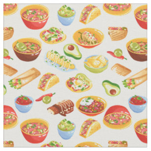 cinco de mayo mexico burrito taco tamale fabric