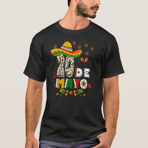 Cinco De Mayo Mexico Party Sombrero Mexican 20 De  T_Shirt