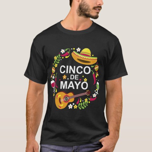 Cinco de Mayo Mexico Tacos and Avocado  boy T_Shirt