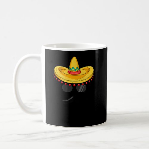 Cinco De Mayo Mustache  Mexican Sombrero Hat  Coffee Mug