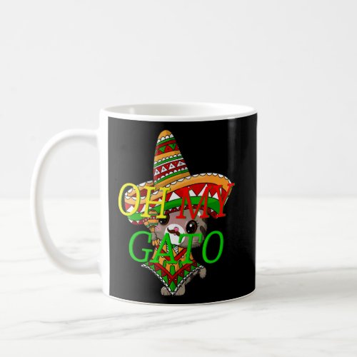Cinco De Mayo My Gato Dancing Cat Maracas Sombrero Coffee Mug