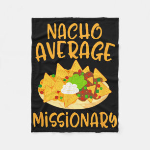 Cinco De Mayo Nacho Average Missionary Mexican Fie Fleece Blanket