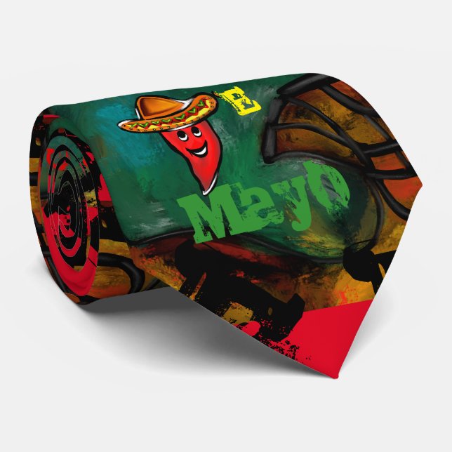 Cinco de Mayo Neck Tie (Rolled)