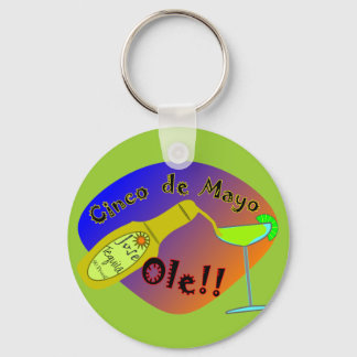Cinco de Mayo "OLE" Tequila T-Shirts Keychain
