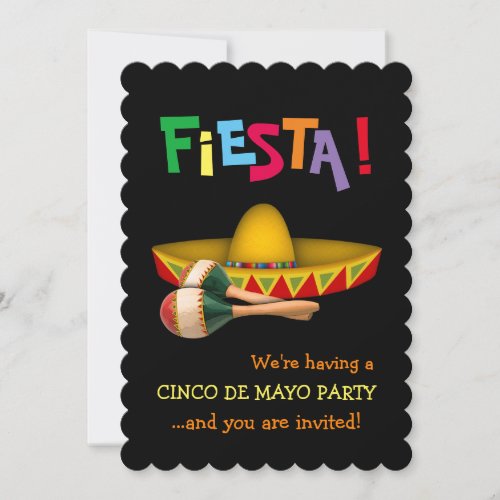 Cinco de Mayo or Mexican Fiesta Invitation