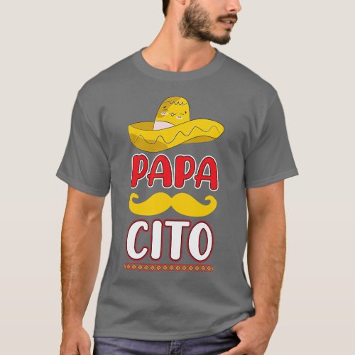 Cinco De Mayo Papacito Mexican Fiesta Time  vintag T_Shirt