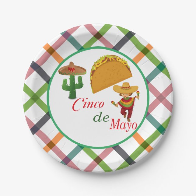 Cinco de Mayo Paper Plates (Front)