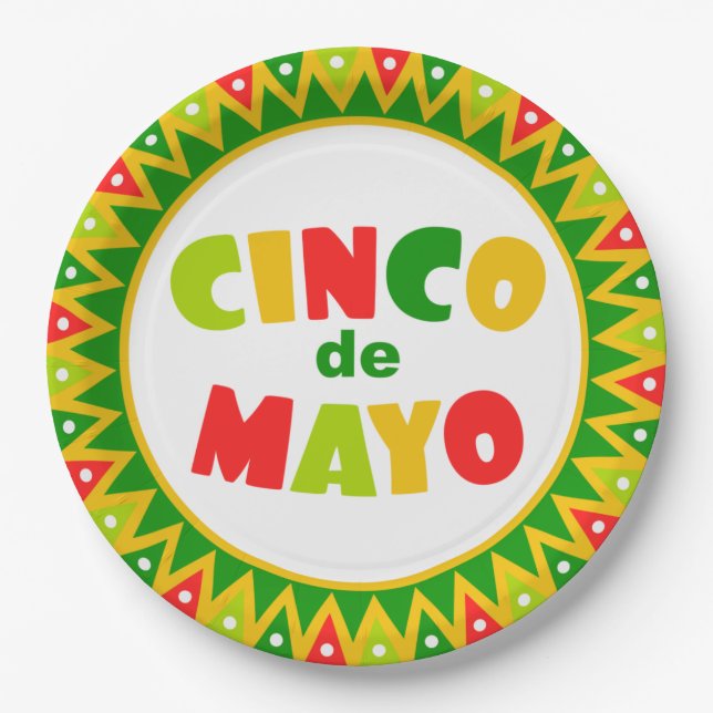 Cinco de Mayo Paper Plates (Front)