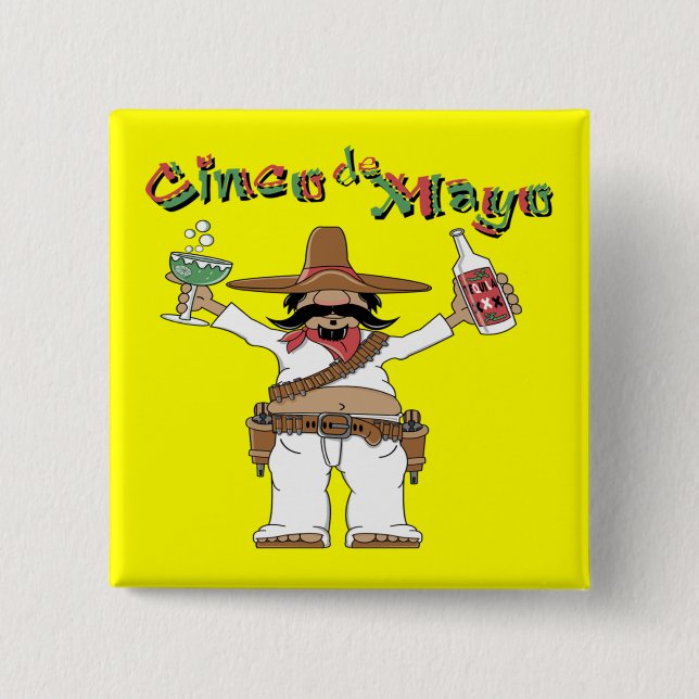 Cinco de Mayo Party Button (Front)