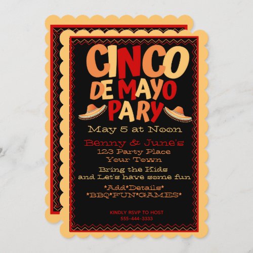 Cinco De Mayo Party Invitation