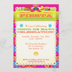 Cinco De Mayo Party Invitation Announcement
