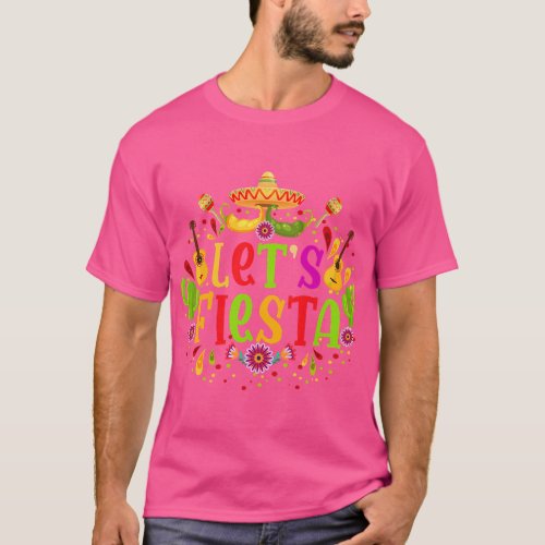 Cinco De Mayo Party Lets Fiesta Mexican  family T_Shirt