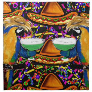 Cinco De Mayo Party Parrot Cloth Napkin