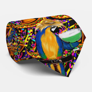 Cinco De Mayo Party Parrot Neck Tie