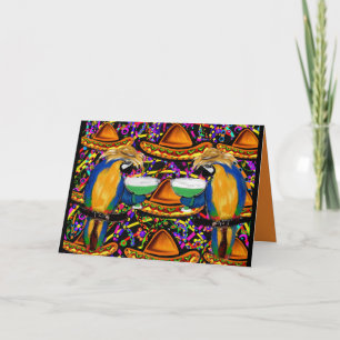 Cinco De Mayo Party Parrots! Card