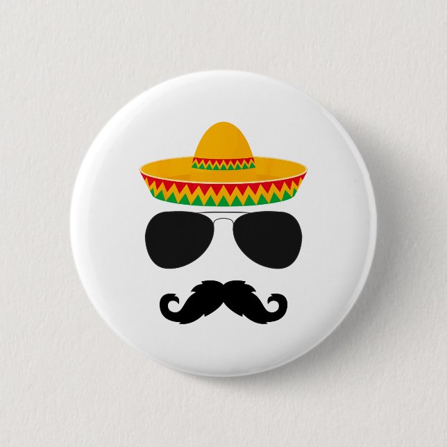 Cinco De Mayo Party Shirts Funny Cinco De Mayo Mus Button (Front)