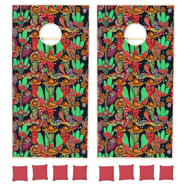 Cinco de Mayo Peppers Cornhole Set (Set)