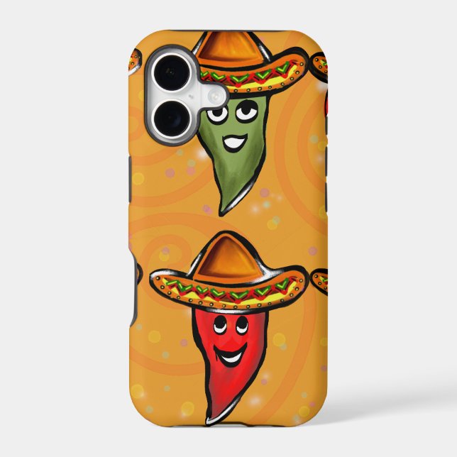 Cinco de Mayo Peppers Iphone Case (Back)