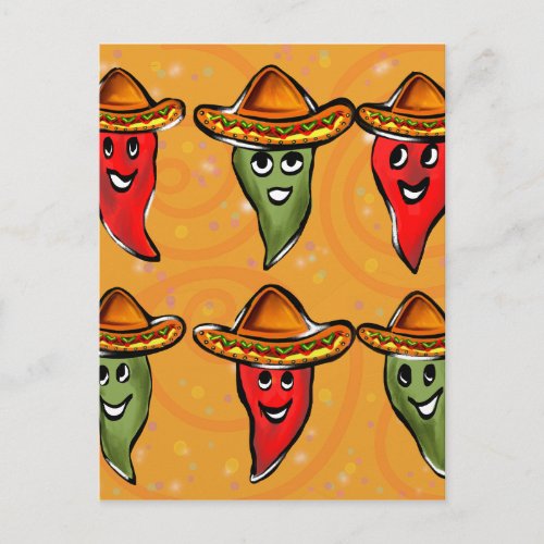 Cinco de Mayo Peppers Postcard