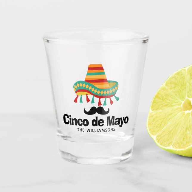 Cinco de Mayo Personalized Shot Glass (Front)