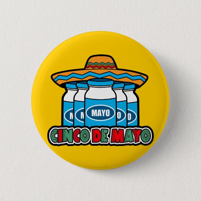 Cinco De Mayo Pinback Button (Front)