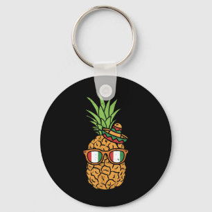 Cinco De Mayo Pineapple Shirt Mexican Fruit Sungle Keychain