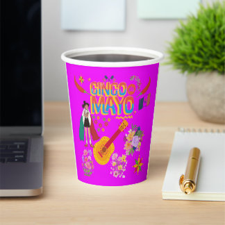 Cinco De Mayo pink Paper Cups