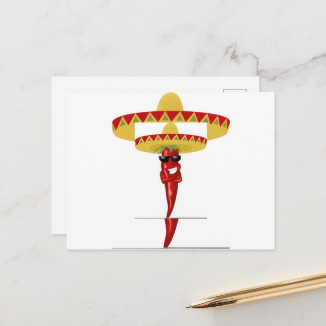 Cinco De Mayo! Post Card (Front/Back In Situ)
