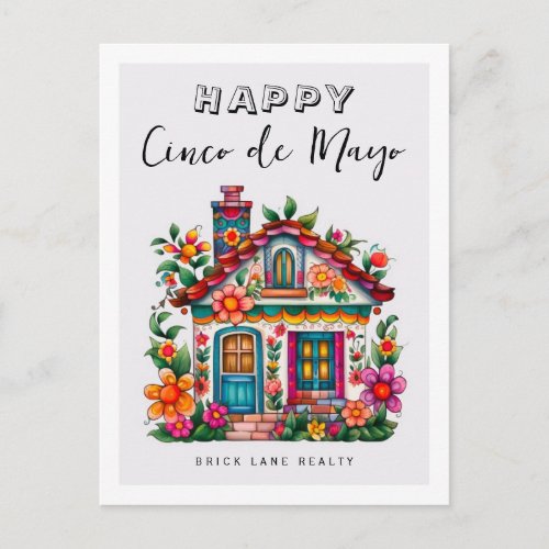 Cinco De Mayo Promotional Real Estate Holiday Postcard