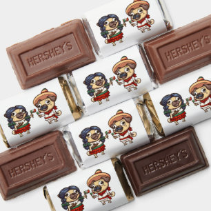Cinco De Mayo Pugs Chocolates Hershey's Miniatures