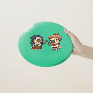 Cinco De Mayo Pugs Frisbee
