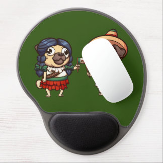 Cinco De Mayo Pugs Gel Mouse Pad
