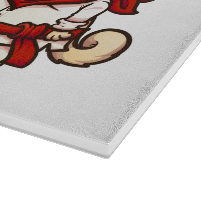 Cinco De Mayo Pugs Glass Cutting Board (Corner)