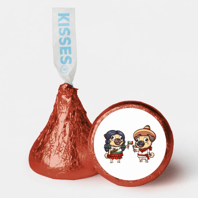 Cinco De Mayo Pugs Hershey's Kisses Hershey®'s Kisses® (Front)
