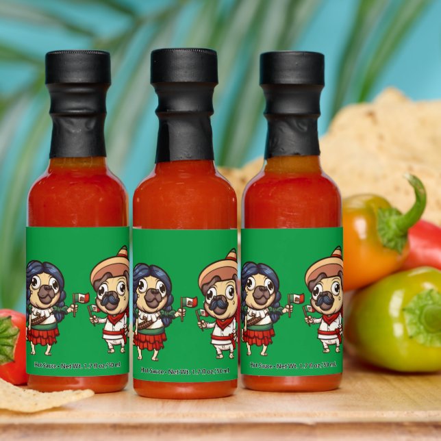 Cinco De Mayo Pugs Hot Sauce (Multi)