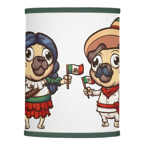 Cinco De Mayo Pugs Lamp Shade