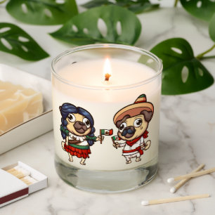 Cinco De Mayo Pugs Scented Candle