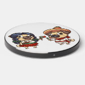 Cinco De Mayo Pugs Wireless Charger (Front 2)