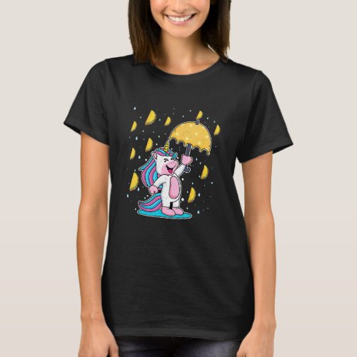 Cinco De Mayo Raining Tacos Unicorn  Umbrella T_Shirt