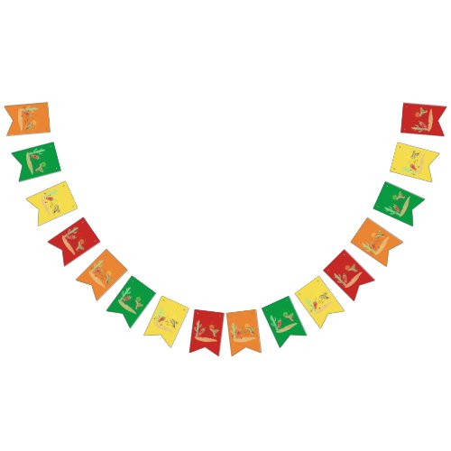 Cinco de Mayo running habanero bunting flag banner