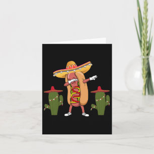 Cinco De Mayo Shirt Hot Dog Cactus Dancing  Card
