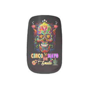 Cinco De Mayo Smile Minx Nail Art